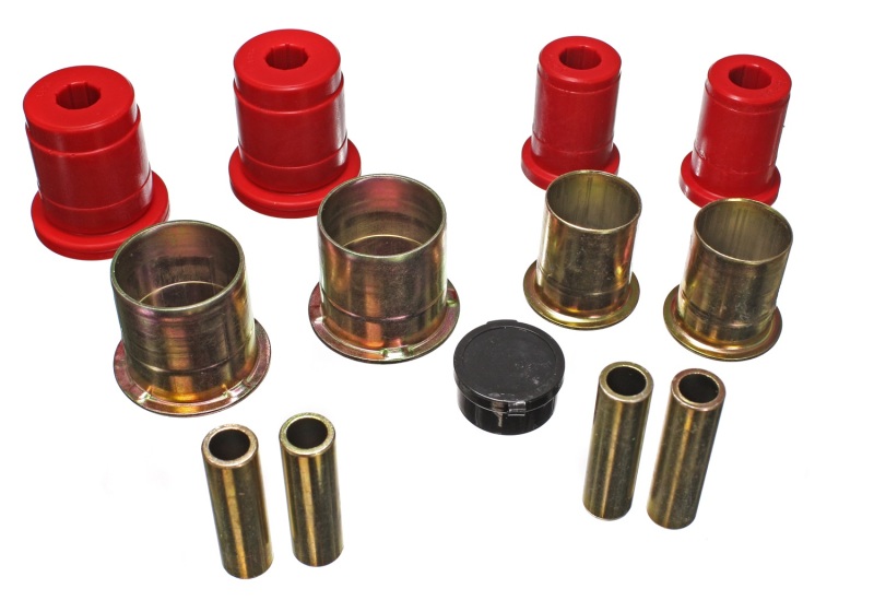 Ford Mustang Control Arm Bushings - Front - Energy Suspension - Performance Polyurethane - Red - `94-`04